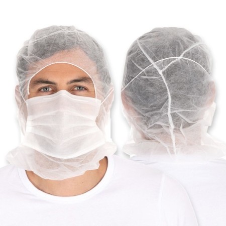 HYGOSTAR Astrohaube mit Mundschutz 1000 Stück (10 x 100)