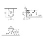 VitrA S20 Wand-WC VitrA Flush 2.0, ohne Spülrand mit WC-Sitz Slim Wrap