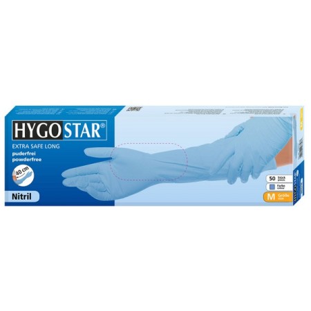 HYGOSTAR Extra Safe Superlong Allzweckhandschuhe 50 Stück