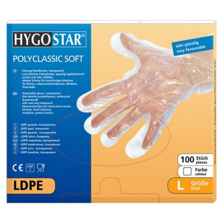 HYGOSTAR Polyclassic Soft Einweghandschuhe 100 Stück