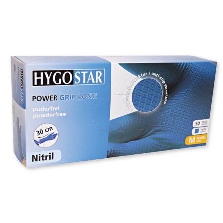 HYGOSTAR POWER GRIP Einweghandschuhe LONG 30 cm 50 Stück