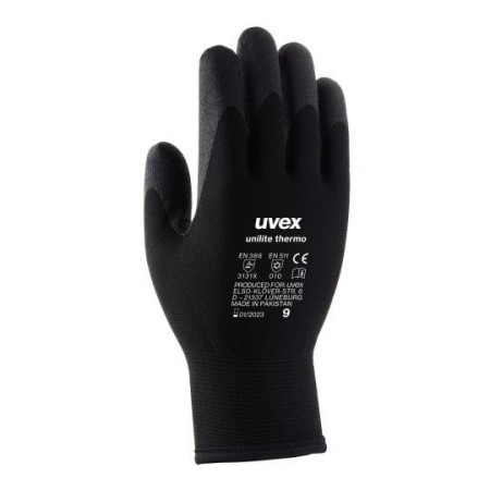 Uvex Schutzhandschuh thermo schwarz 10 Paar