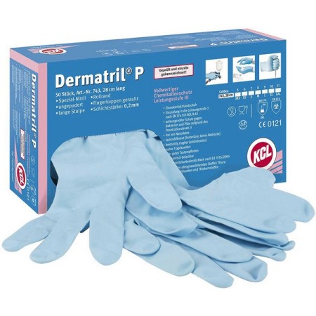 Dermatril P Chemikalienhandschuhe 50 Stück