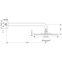 hansgrohe Raindance S Kopfbrause 240 1jet mit Brausearm EcoSmart
