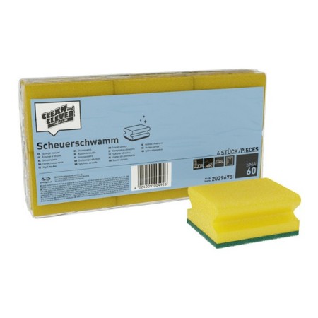 CLEAN and CLEVER Scheuerschwamm SMA 60 6 Stück
