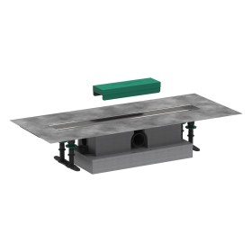 hansgrohe uBox universal Komplettset 60 cm, Standardinstallation für Duschrinnen Fertigsets