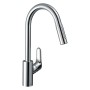 hansgrohe Focus M41 Einhebel-Küchenarmatur 240 Eco, Ausziehbrause, 2jet, sBox