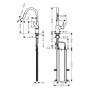 hansgrohe Focus M41 Einhebel-Küchenarmatur 240 Eco, Ausziehbrause, 2jet, sBox