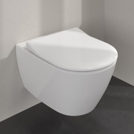 Villeroy & Boch Taro WC und WC-Sitz SlimSeat mit Absenkautomatik