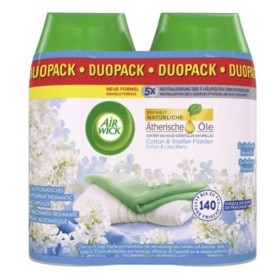 Air Wick Freshmatic Duftspray Baumwolle und weisser Flieder 6 Dosen (3 x 2)