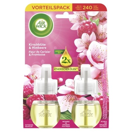 Air Wick Duftstecker Kirschblüte und Himbeere 12 Flaschen (6 x 2)