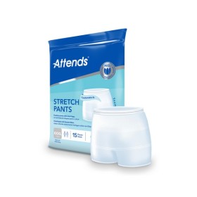 ATTENDS Stretch Pants Fixierhose mit Beinansatz 15 Stück