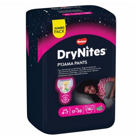 Huggies DryNites Pyjama Windeln für Mädchen 64 Stück (4 x 16)