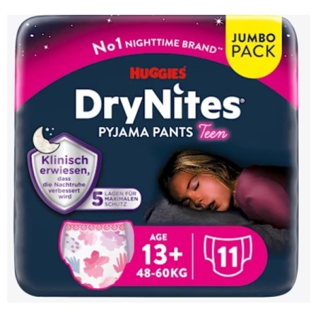 Huggies DryNites Pyjama Windeln für Mädchen 33 Stück (3 x 11)