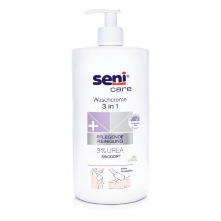 Seni Care 3 in 1 Waschcreme 3% Urea 6 Stück