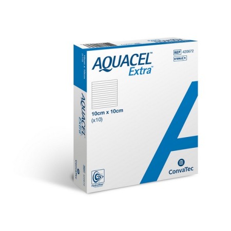 Aquacel Extra Kompresse mit Verstärkungsfasern 10 Stück
