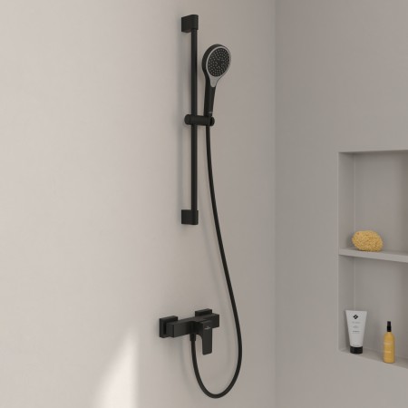 Villeroy & Boch Taro Duschgarnitur mit Brausestange, Handbrause und Aufputz-Duscharmatur