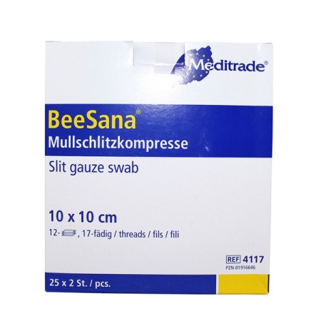 BEESANA Mullschlitzkompresse 50 Stück