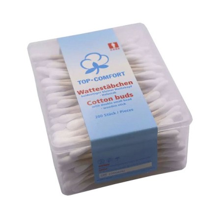 Wattestäbchen mit Holzstab Naturholz 24 Boxen