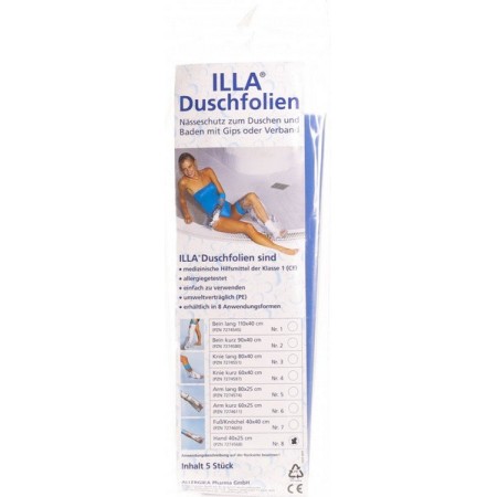 ILLA Einweg Dusch-Schutzfolie 5 Stück