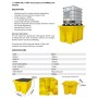 IBC-Auffangpalette inkl. Abfüllbereich & Gitterrost 1125L Wanne