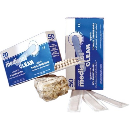 Medispat Clean Mundspatel aus Holz 50 Stück