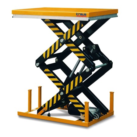 Stationärer Doppelscheren-Hubtisch 1300x820 mm für 1000 kg von Kraus