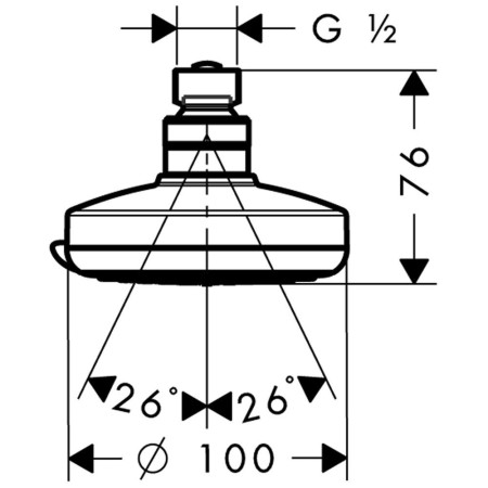 hansgrohe Croma 100 Kopfbrause Vario