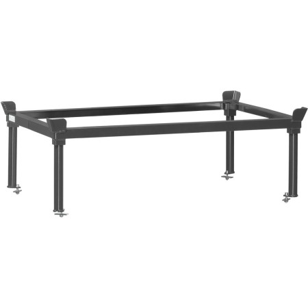Fetra Aufsetzrahmen für Paletten-Fahrgestelle, Höhe mit Fahrgestell 650 mm ohne 370 mm, LxB 1210x810 mm, Grey Edition