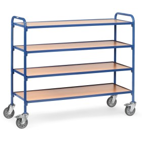 Fetra Beistellwagen mit Holzwerkstoffplatten, Ladefläche 1250 x 470 mm Fetra Beistellwagen mit Holzwerkstoffplatten, Ladefläche 1250 x 470 mm