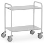 Fetra Bürowagen mit 2 Böden, Ladefläche 800 x 500 mm, grau