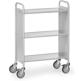 Fetra Bürowagen mit 3 Böden und 2 Seitenwände, Ladefläche 720 x 350 mm, grau Fetra Bürowagen mit 3 Böden und 2 Seitenwände, Ladefläche 720 x 350 mm, grau