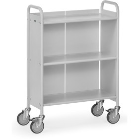 Fetra Bürowagen mit 3 Böden, 1 Rückwand, Ladefläche 720 x 350 mm, grau Fetra Bürowagen mit 3 Böden, 1 Rückwand, Ladefläche 720 x 350 mm, grau