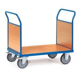 Fetra Doppel-Stirnwandwagen mit Wänden aus Holz Fetra Doppel-Stirnwandwagen mit Wänden aus Holz
