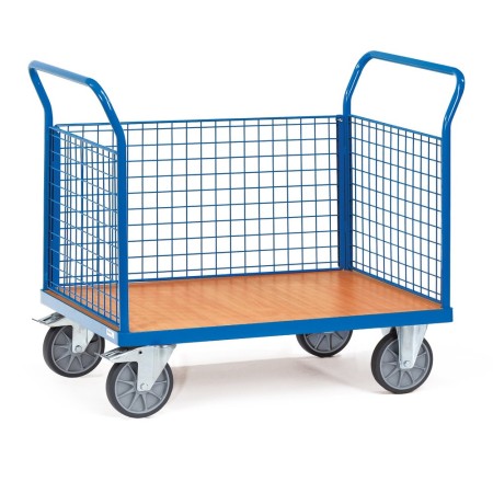 Fetra Dreiwandwagen mit Wänden aus Drahtgitter