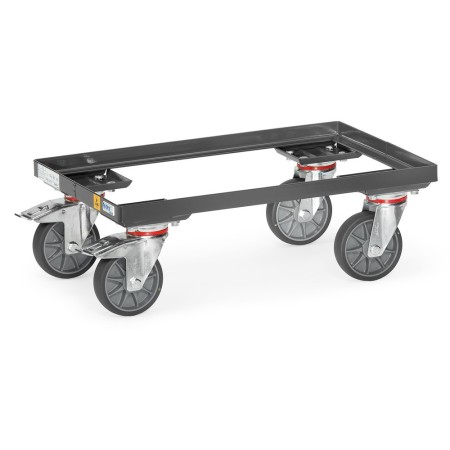 Fetra ESD Eurokastenroller in offener Winkelstahlkonstruktion