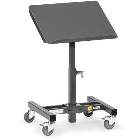 Fetra ESD-Materialständer, höhenverstellbar + neigbar Ladefläche 510 x 410 mm