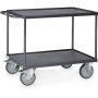 Fetra ESD-Tischwagen mit 2 Böden, Stahlblech-Wannen