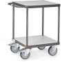Fetra ESD-Tischwagen quadtratrisch mit 2 Böden, 600 x 600 mm