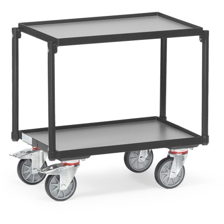 Fetra Etagen-Roller mit 2 Ebenen, Grey Edition