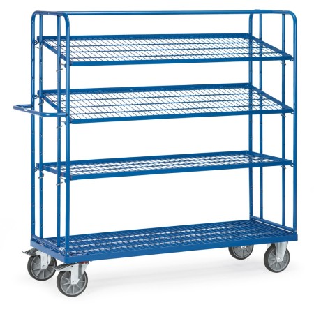 Fetra Etagenwagen mit 3 losen Drahtgitterböden