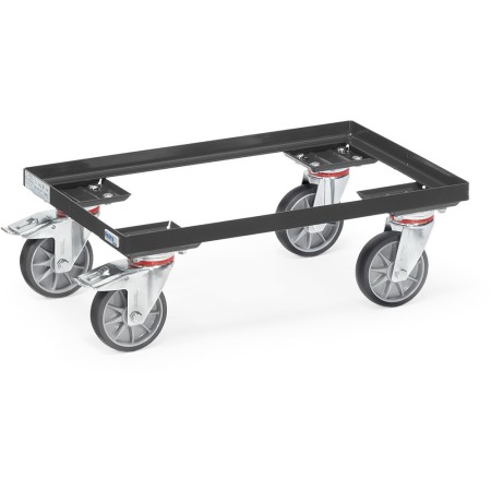 Fetra Eurokastenroller in offener Winkelstahlkonstruktion, Grey Edition