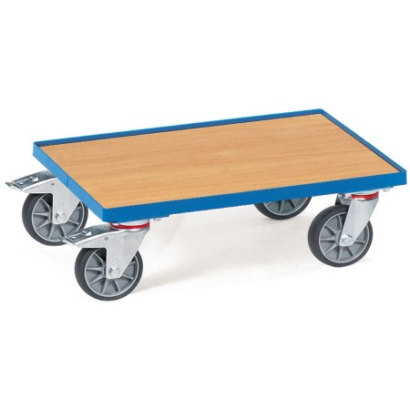 Fetra Eurokastenroller mit Holzplattform, 10mm Rand