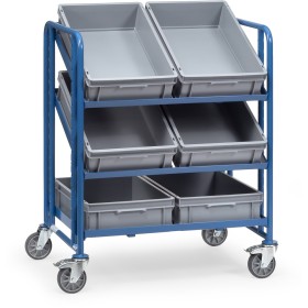 Fetra Eurokasten-Wagen mit Kästen, Ladefläche 825 x 610 mm Fetra Eurokasten-Wagen mit Kästen, Ladefläche 825 x 610 mm