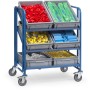 Fetra Eurokasten-Wagen mit Kästen, Ladefläche 825 x 610 mm