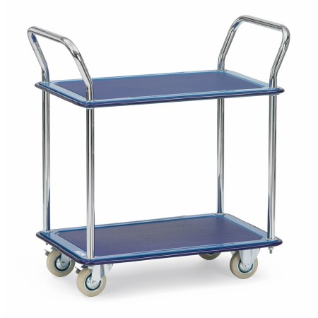 Fetra Ganzstahlwagen mit 2 Böden, Ladefläche 790 x 480 mm