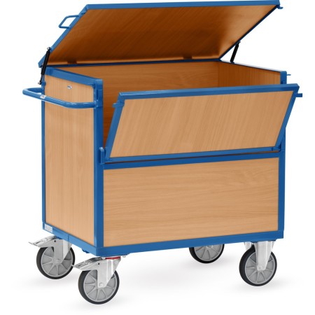 Fetra Holzkastenwagen mit Deckel