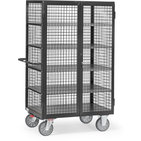 Fetra Kastenwagen 750 kg, mit TOTALSTOP, Doppelflügeltür und Treibriegelverschluss, Grey Edition