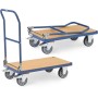 Fetra Klappwagen bis 600 kg Tragkraft, Schiebebügel klappbar, blau
