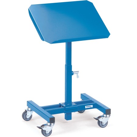 Fetra Materialständer, mit neigbarer Plattform, höhenverstellbar 500 – 775 mm